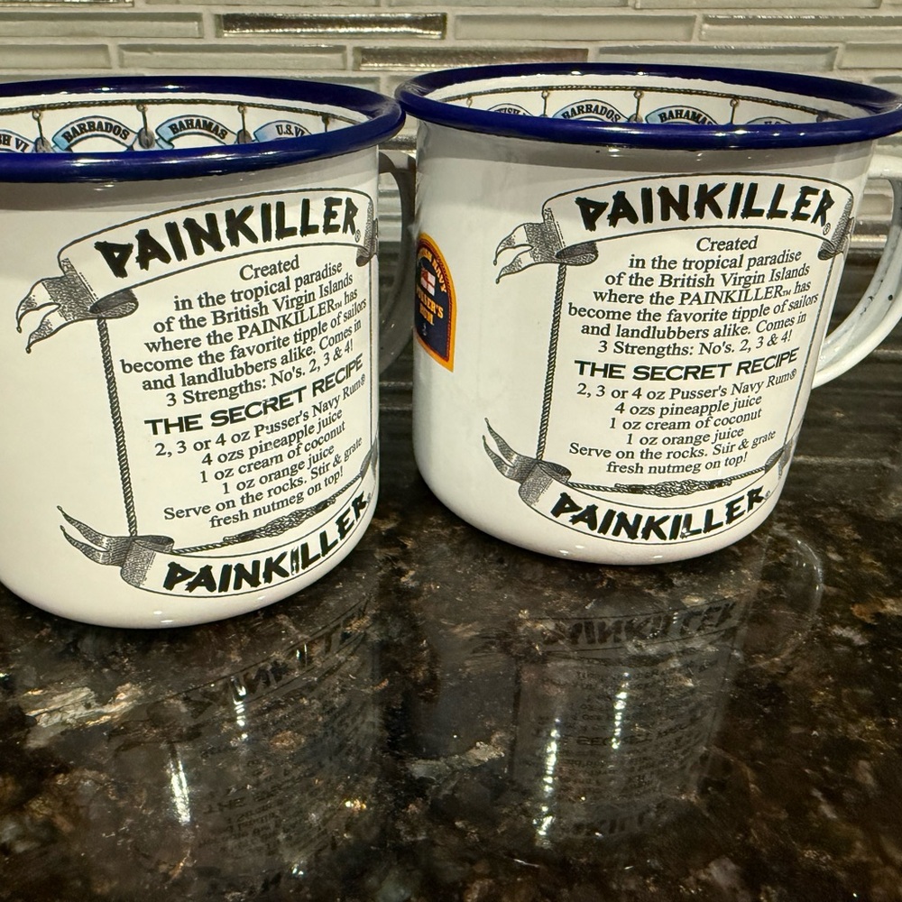 Pusser's Road Town Pub British Virgin Islands Tin Cup Navy Rum Painkiller Recipe - Picture 4 of 4